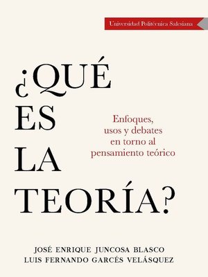 cover image of ¿Qué es la teoría?